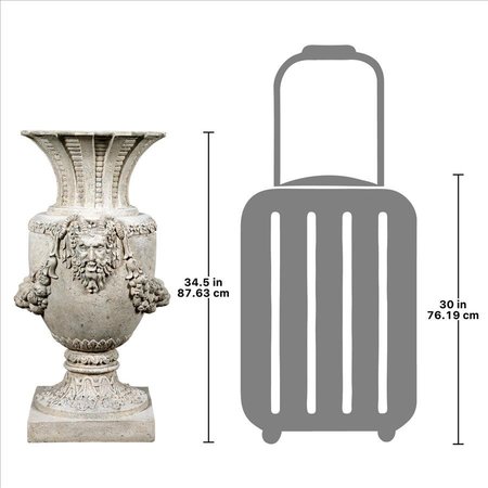 Design Toscano The Greek Pan of Olympus Architectural Garden Urns: Set of Two NE9210151